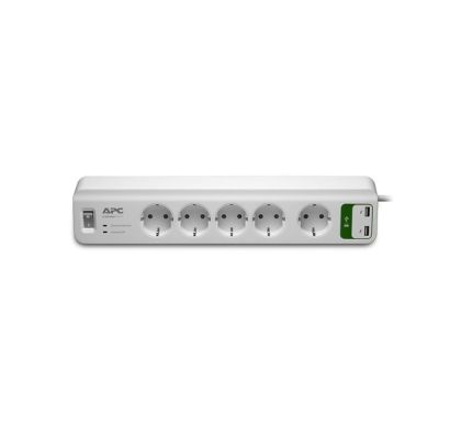 Филтър APC Essential SurgeArrest 5 outlets with 5V, 2.4A 2 port USB charger 230V Germany