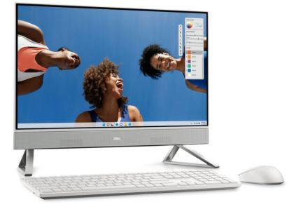 Настолен компютър - всичко в едно Dell Inspiron 5430 AIO, Intel Core 7-150U (12MB cache, up to 5.4 GHz), 23.8" FHD (1920x1080) AG Touch, 16GB (2x8GB) 3200MT/s DDR4, 1TB SSD PCIe M.2, Intel Graphics, IR Cam/Mic, WiFi 6E + BT, Wireless Kbd and Mouse, Win 11