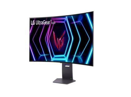 Монитор LG 39GS95QE-B, 39" Ultragear OLED 0.03ms (GtG), 21:9 Curved Gaming WQHD+ (3440x1440), 240Hz, 1000:1, 275 cd/m2, 1000:1, DCI-P3 98%, AMD FreeSync, NVIDIA G-Sync, VRR, HDR 400 ,PBPin PIP, USB Down/Up-stream, HDMI, DisplayPort, Tilt, Height, Swivel,