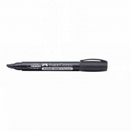 Перманентен маркер Faber-Castell Multimark Winner 54 Скосен връх 1.6-2.3-4.9 mm Черен