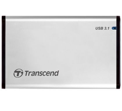 Кутия за твърд диск Transcend 0GB StoreJet 2.5" (SATA), USB 3.1, Aluminum housing