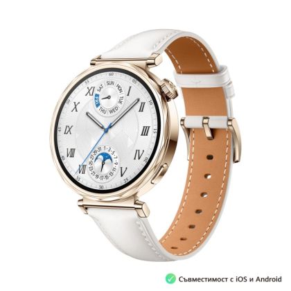 Часовник Huawei Watch GT5 Jana-B19L + Huawei FreeBuds 5i Ceramic White