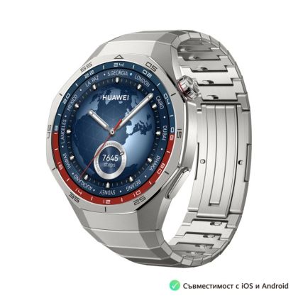 Часовник Huawei Watch GT5 Pro Vili-B29M+Huawei FreeBuds 5i Ceramic White