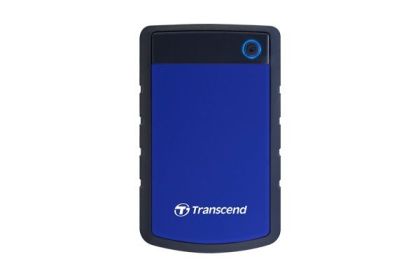 Твърд диск Transcend 4TB, 2.5" Portable HDD, StoreJet H3, Blue, Anti-shock