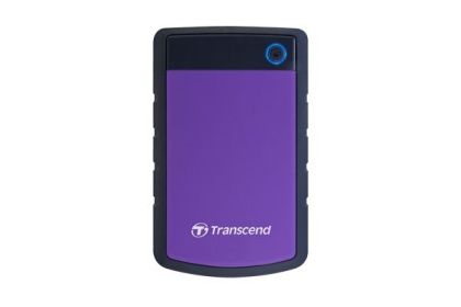 Твърд диск Transcend 4TB, 2.5" Portable HDD, StoreJet H3, Purple, Anti-shock