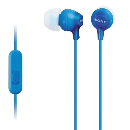 Слушалки Sony Headset MDR-EX15AP blue