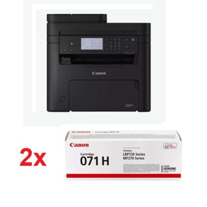 Лазерно многофункционално устройство Canon i-SENSYS MF275dw Printer/Scanner/Copier/Fax + 2x Canon CRG-071 H