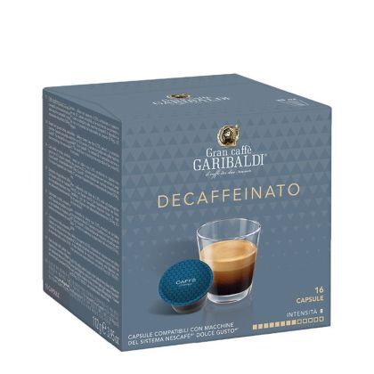 Кафе капсула Garibaldi Decaffeinato 16 бр., съвместими с Dolce Gusto