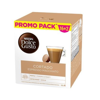 Кафе капсула NESCAFE Dolce Gusto Cortado Espresso Macchiato 16+2 бр.