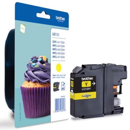 Консуматив Brother LC-123 Yellow Ink Cartridge for MFC-J4510DW