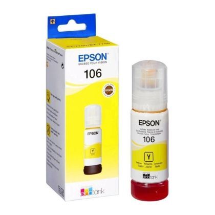 Консуматив Epson 106 EcoTank Yellow ink bottle x 10+Epson 106 EcoTank Yellow ink bottle 11