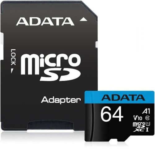 Памет Adata 64GB MicroSDXC UHS-I CLASS10 A1 (1 adapter)