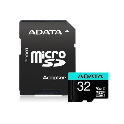 Памет Adata 32GB MicroSDHC UHS-I U3 V30S A2 (1 adapter)