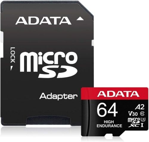 Памет Adata 64GB MicroSDXC UHS-I U3 V30S(R100MB/s) HIGH (1 adapter)