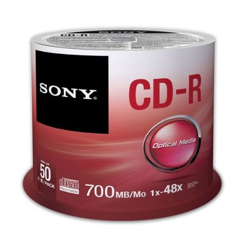 CD-R Sony 48x 700 MB 50 бр., шпиндел