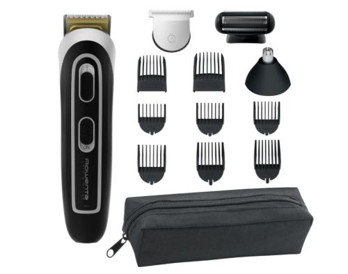 Машинка за подстригване Rowenta TN9140F4, Multistyler Trim & Style Easy, hair + beard + body + ear & nose, cordless, wet & dry, minimum cutting length 0.5mm, hair blade 42mm, 6 fix hair combs, hair cutting lengths 3, 6, 9, 12, mm, beard blade 32mm, 3 fix