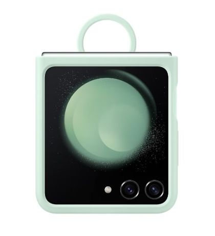 Калъф Samsung F731 Flip5 Silicone Case with Ring Ocean Green