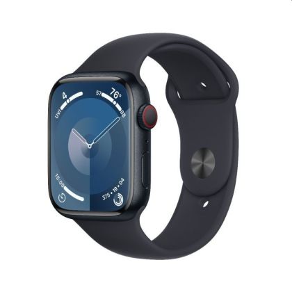 Часовник Apple Watch Series 9 GPS + Cellular 45mm Midnight Aluminium Case with Midnight Sport Band - S/M