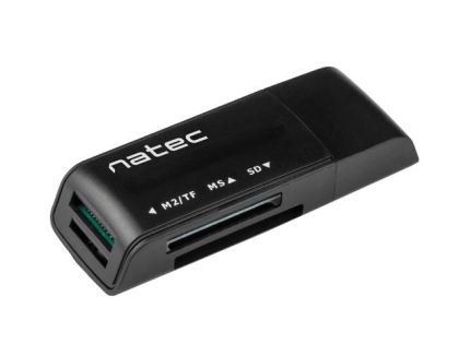 Аксесоар Natec Card Reader MINI ANT 3 SDHC MMC M2 MICRO SD USB 2.0 Black