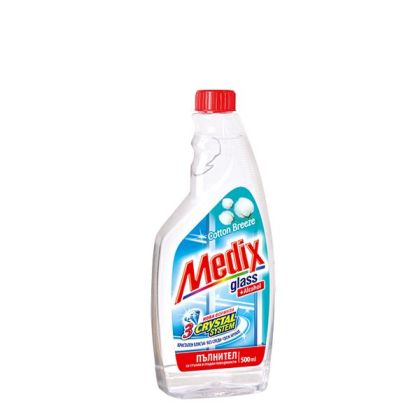Почистващ препарат за прозорци Medix Glass Пълнител 500 ml Cotton Breeze