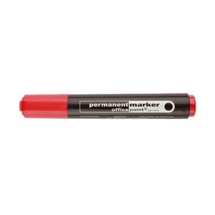 Перманентен маркер Office Point Объл връх 1-5 mm Червен