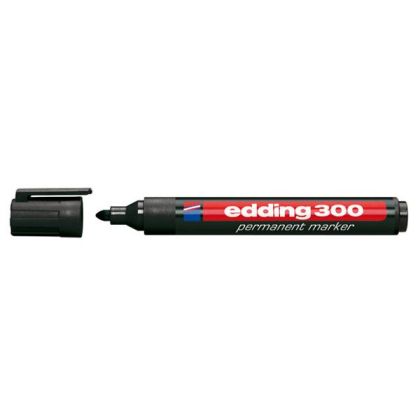 Перманентен маркер Edding 300 Объл връх 1.4-2.8 mm Черен
