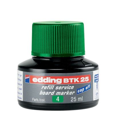 Мастило Edding BTK-25 За маркери за бяла дъска, 25 ml Зелено