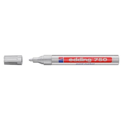 Paint маркер Edding 750 Объл връх 2-4 mm Сребрист