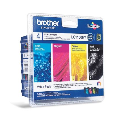 Консуматив Brother LC-1100HY BK/C/M/Y VALUE BP Ink Cartridge High Yield Set