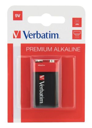 Батерия Verbatim ALKALINE BATTERY 9V 1 PACK (HANGCARD)