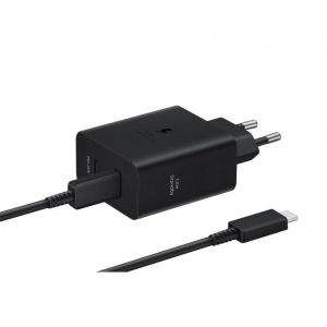 Зарядно устройство Samsung Power Adapter Duo network charger 2x USB-C 50W - black