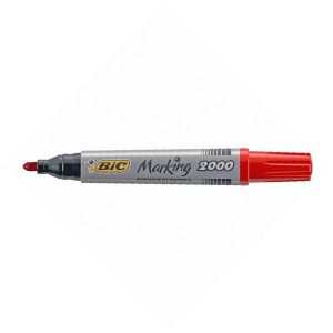 Перманентен маркер Bic 2000 Объл връх 1.7 mm Червен