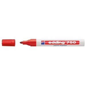 Paint маркер Edding 750 Объл връх 2-4 mm Червен