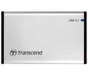 Кутия за твърд диск Transcend 0GB StoreJet 2.5" (SATA), USB 3.1, Aluminum housing