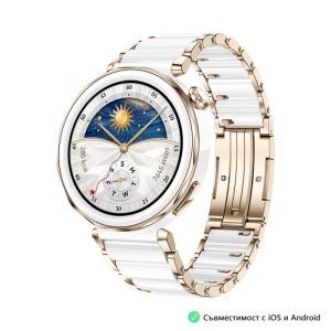 Часовник Huawei Watch GT5 Pro Jana-B29C + 4Huawei FreeBuds 5i Ceramic White