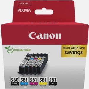 Консуматив Canon PGI-580/CLI-581 PBK/C/M/Y Pigment + Ink Cartridge Multi Pack