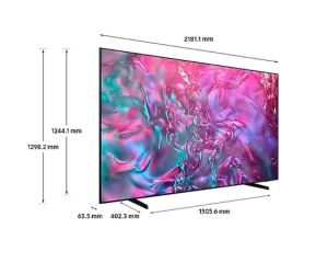 Телевизор Samsung 98" 98DU9072 AI 4K UHD LED TV, SMART, 3xHDMI, 2xUSB, Wi-Fi 5, Bluetooth 5.2, Black