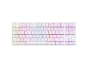 Клавиатура Genesis Gaming Keyboard Thor 404 TKL White RGB Backlight US Layout Yellow Switch