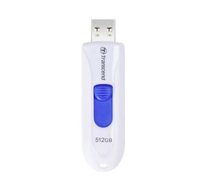 Памет Transcend 512GB, USB3.1, Flash Drive, Capless, White