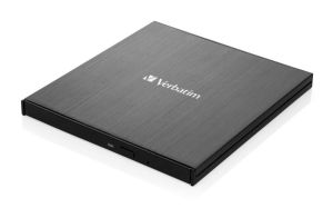 Оптично устройство Verbatim External Slimline CD/DVD Writer USB 3.2 Gen 1/USB-C