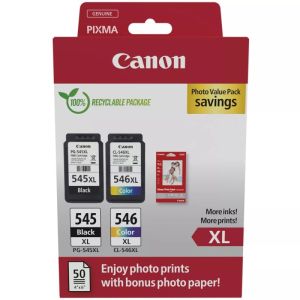 Консуматив Canon PG-545XL/CL-546XL PVP + Canon Photo Paper Variety Pack A4 & 10 x 15cm (VP-101)