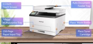 Лазерно многофункционално устройство Pantum CM1100ADN Laser MFP + Pantum CTL-1100HC/HY/HK/HM