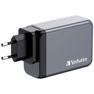 Зарядно устройство Verbatim GNC-240 GaN Charger 4 Port 240W USB A/C (EU/UK/US)