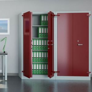 Огнеупорен метален шкаф Malow Office Locker SAM W2A С четири рафта, 95x55x195 cm