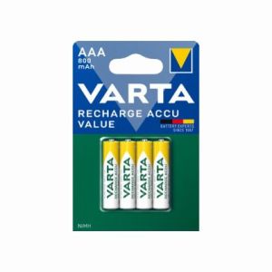 Батерия Varta Power Accu R2U/AAA Презареждаща 800 mAh, 1.2V, 3+1 бр.