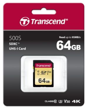 Памет Transcend 64GB SD card UHS-I U3, MLC