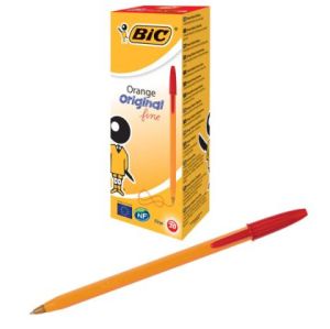 Химикалка Bic Orange Fine 0.3 mm Червена