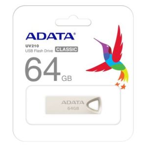 Памет ADATA UV210 64GB USB 2.0 Gold