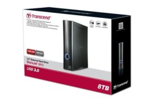 Твърд диск Transcend 8TB StoreJet 3.5" T3, Portable HDD, USB 3.1