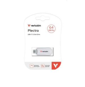 Памет Verbatim Plectra USB-C Flash Drive White 64GB